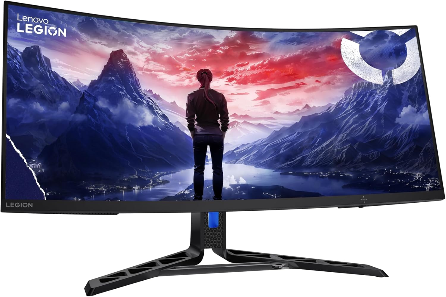 Lenovo Legion R34W-30 34-Inch QHD Curved Gaming Monitor, Anti-Glare, 180Hz, AMD Freesync Premium,Eye Comfort, Raven Black 67C7GACBAU image number 5