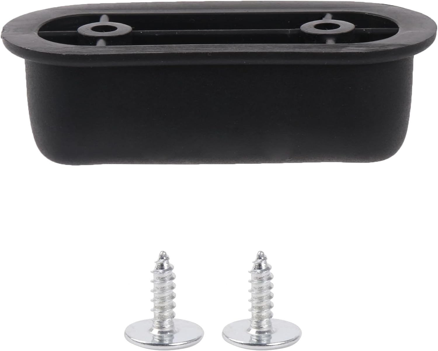 BQLZR Black Plastic Luggage Bracket Side Stud Foot Pad 1.14 Inch Hole Spacing D Type image number 2