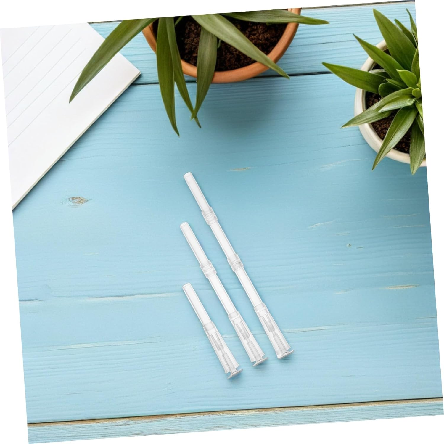 3Pcs Transparent Fountain Nozzle with Decorative Mushroom Spray Head for Garden Ponds Aquarium Water Features Indoor Outdoor Replacement Parts image number 4