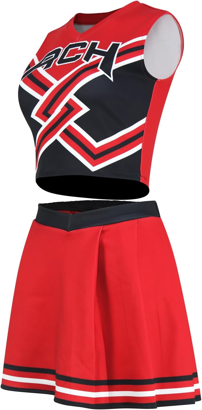 Cheerleader Costume for Women Crop Top Skirt Set Clovers Cheerleading Costume Halloween Cosplay Outfits Uniform image number 4