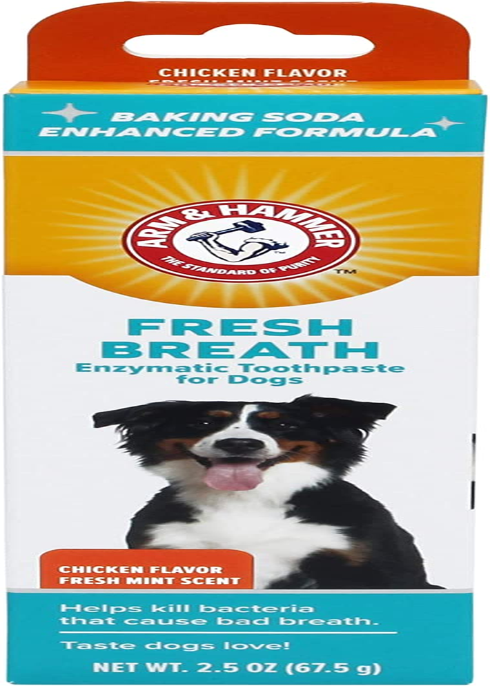 Arm & Hammer Dog Dental Care Fresh Breath Enzymatic Toothpaste for Dogs | No More Doggie Breath | Safe for Puppies, Advanced Care, Chicken Flavor image number 2