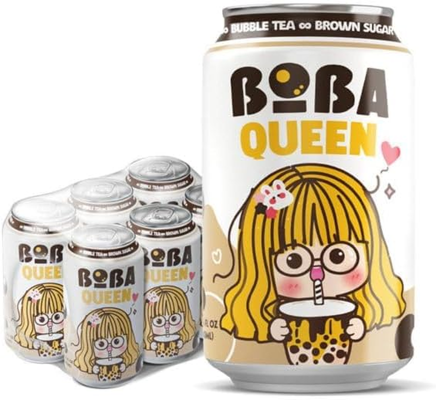 Boba Queen Bubble Tea Brown Sugar 330Ml 6 Pack image number 2