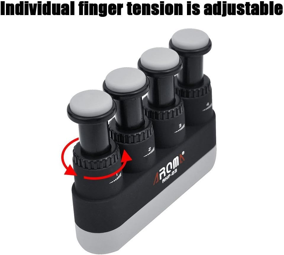 Finger Strengthener4 Tension Adjustable Hand Grip Exerciser Ergonomic Silicone Trainer for Guitarpianotrigger Finger Training Arthritis Therapy and Grip Rock Climbing (AHF-03) image number 2