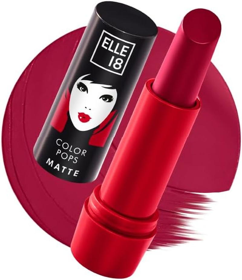 Elle 18 Color Pop Matte Lip Color|| R33|| Code Red|| 4.3 G