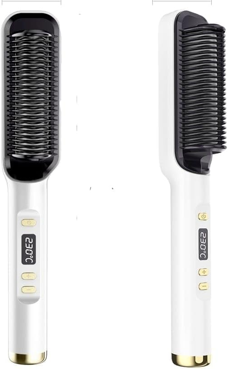 NEW Hair Straightener Men Beard Comb Tourmaline Ceramic Hair Curler Brush Hair Comb Straighteners Curling Hair Iron Hair Brush image number 3