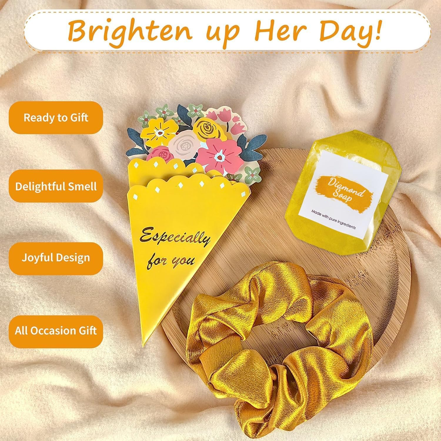 Eurzom Gift Birthday for Women, Unique Birthday Gifts for Women, Best Friend Birthday Gift, Inspirational Gift Set Box, Gift Box Set for Best Friends Her Sister Mom Wife Girlfriend - Brighten up Her Day! image number 3