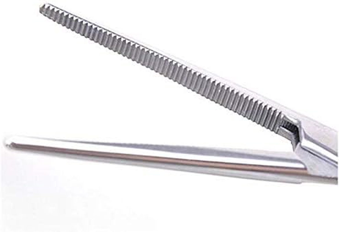 WUWYOUWL Hemostat Forceps, Stainless Steel Dog Cat Pet Scissors Ear Hair Clamp Fishing Scissors Tools (12.5Cm Straight) image number 5