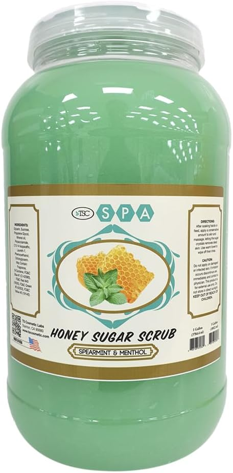 TSC SPA - Honey Sugar Scrub - Spearmint & Menthol (1 Gallon)