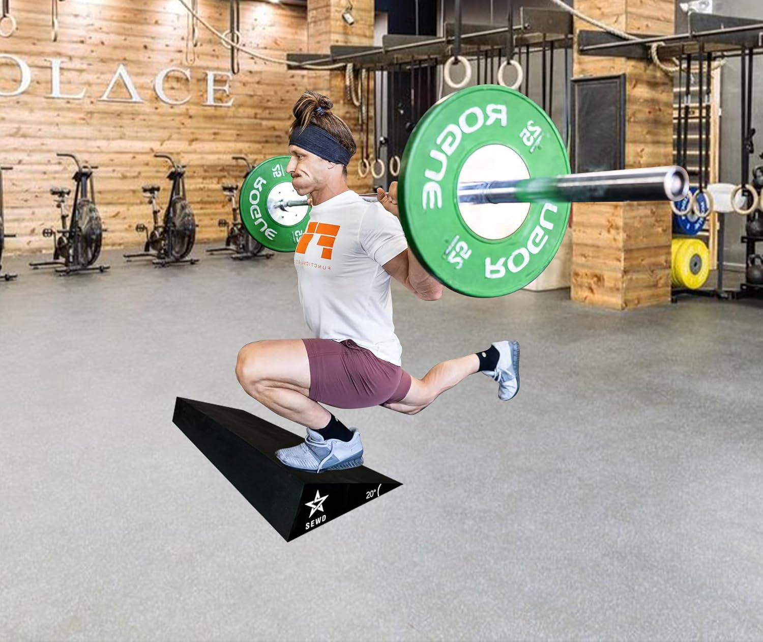 Squat Wedge by SEWD &ndash; Extra Large 20 Degree Slant Board for Heel Elevated Squat, Knees over Toes, Deadlifts &ndash; Ideal Squat Wedge Block for Home Gym and Personal Trainers. image number 5