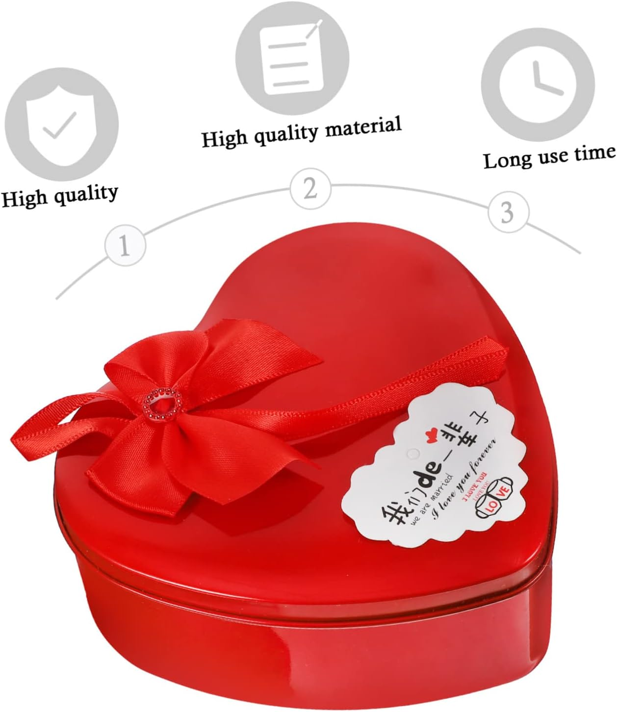 MERRYHAPY Floral Scented Soap Simulation Flower Heart Shape Soap Flower Box Shower Box image number 2