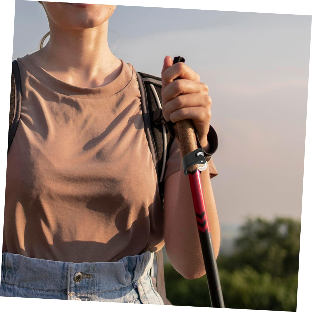 Milisten Alpenstock 2-Piece Accessories for Trekking, Outdoor Lock, Attachment for Hiking Poles, Foldable, Attachment for Hiking, Trekking