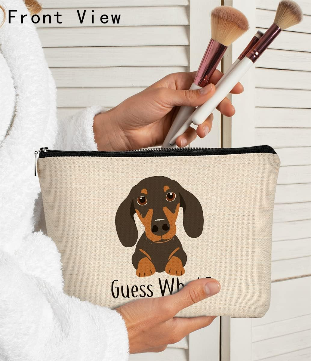 BARPER Dachshund Makeup Bag, Corgi Bag, Dog Lover Gifts for Women, Mom Gift Ideas, Animal Lover Gift, Weiner Dog - Dog 11 image number 5