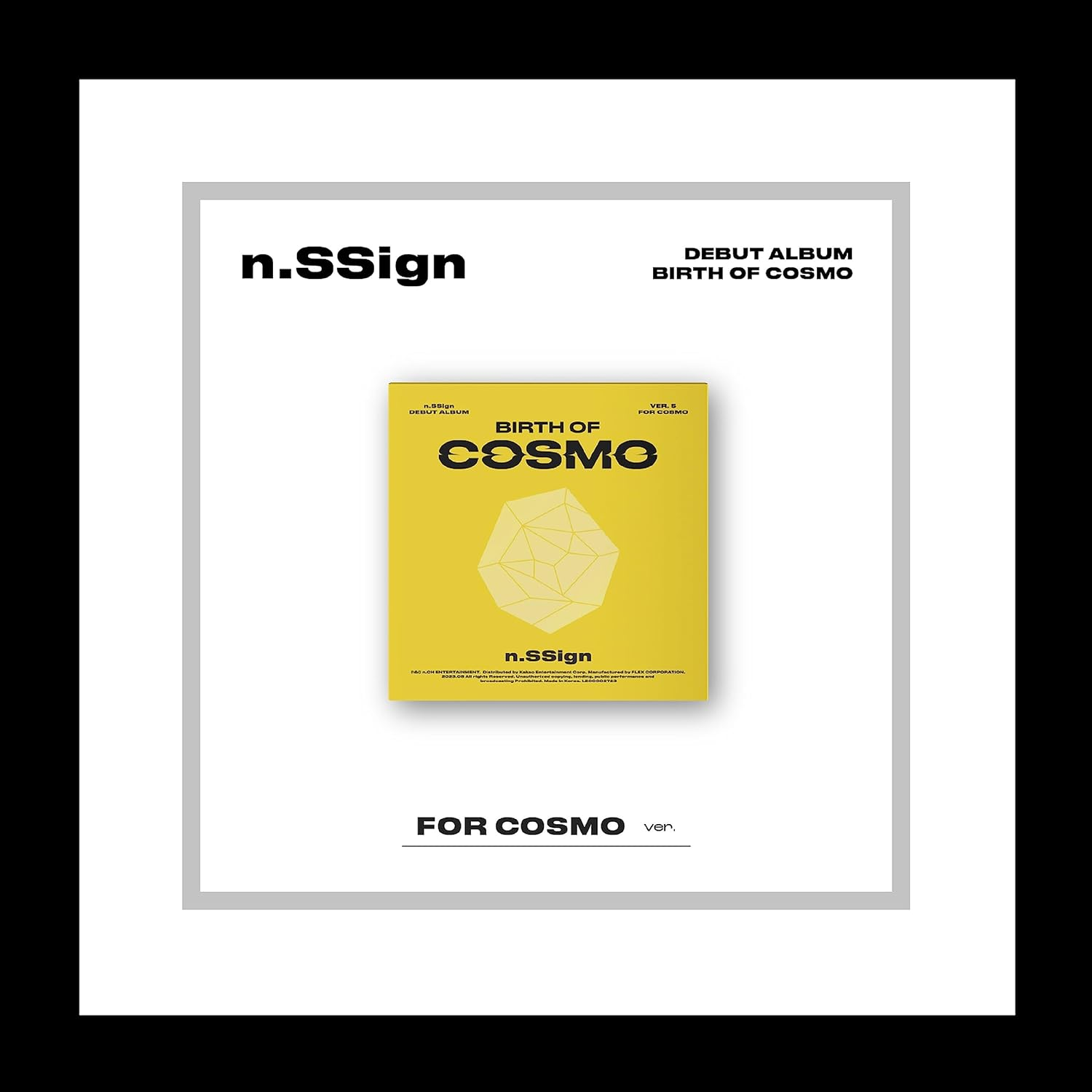 N.Ssign Birth of Cosmo Debut Album Cd+Photobook+Photocard+Tracking Sealed (For Cosmo Version) image number 5