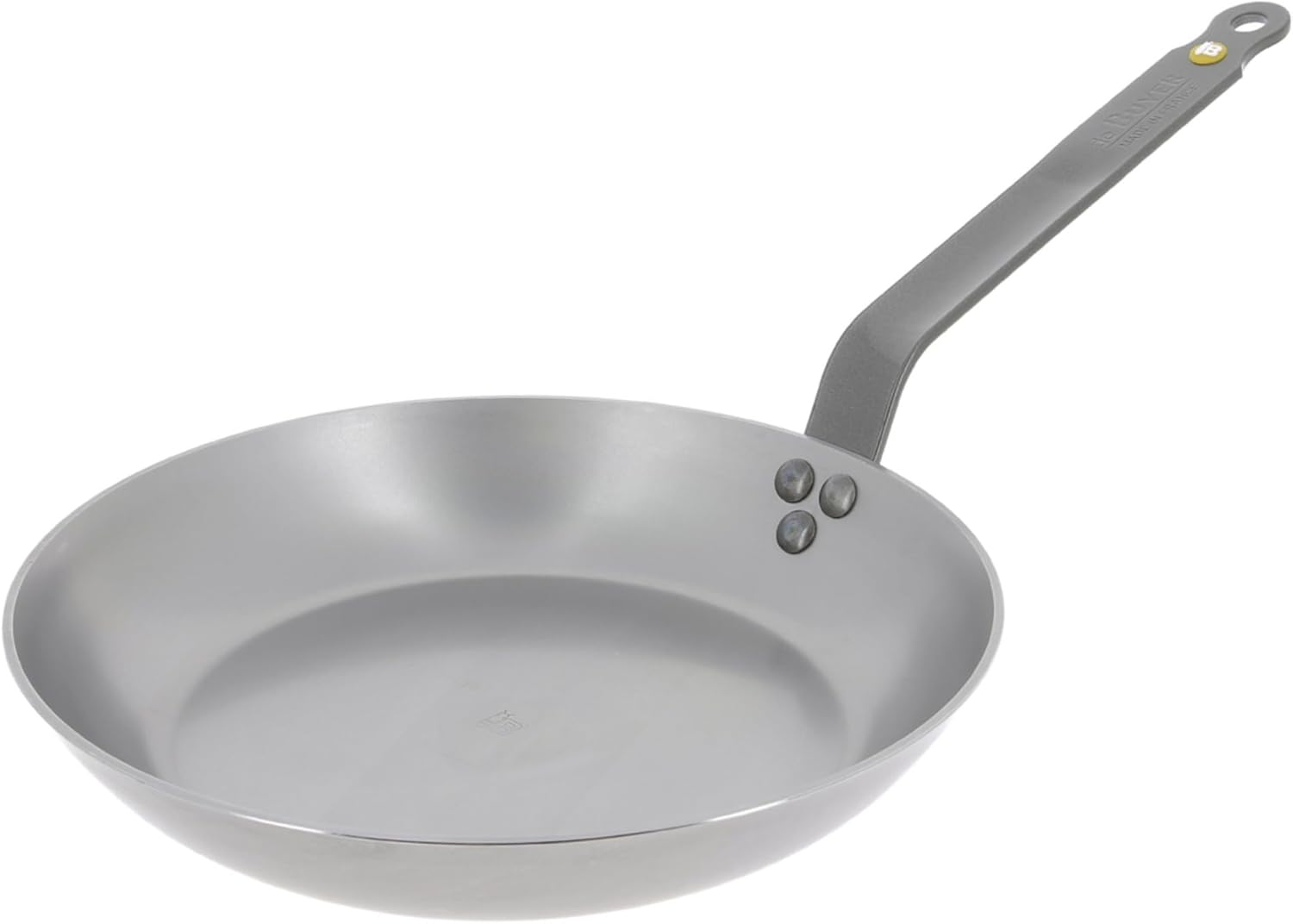 De Buyer Mineral B Carbon Steel Fry Pan - 10.25&rdquo; - Ideal for Searing, Sauteing & Reheating - Naturally Nonstick - Made in France