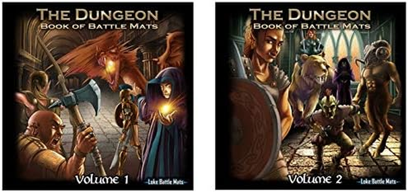 Loke Battlemats the Dungeon Books of Battle Mats Dice and Accesories