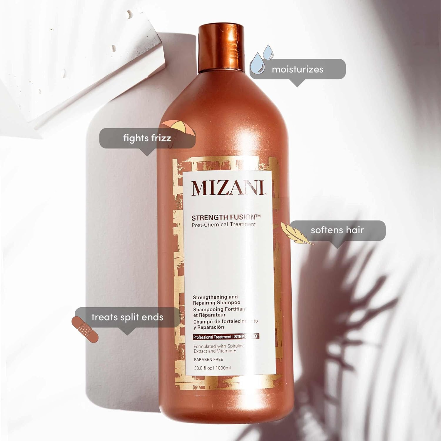 Mizani Strength Fusion Strengthening and Repairing Shampoo 1000Ml image number 5