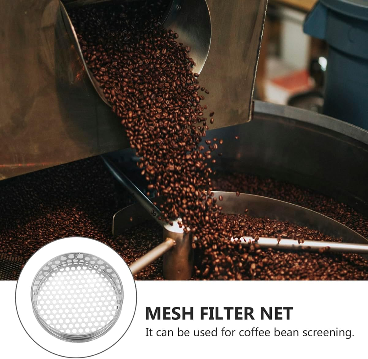 2Pcs Stainless Steel Soil Sifting Pan Mesh Sieve for Garden Planting Mesh Sieve Essential Gardening Tool image number 5