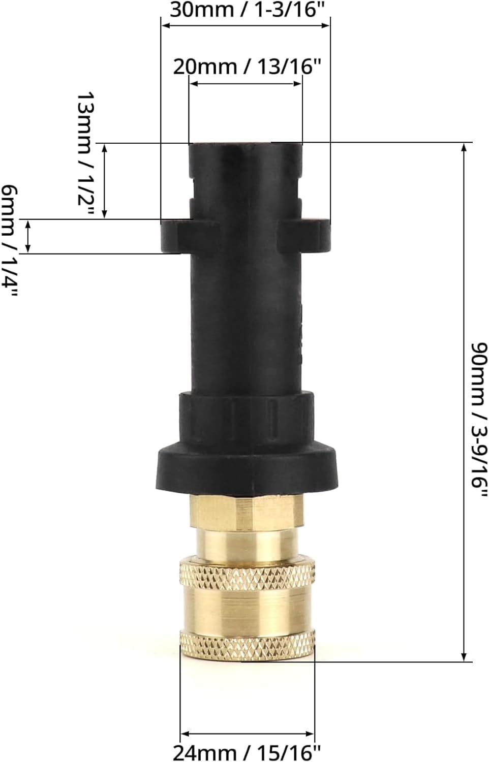 High Pressure Cleaner Gun Adaptor for K2 K3 K4 K5 K6 K7 with 1/4" Brass Adaptor,Female Fitting Quick Connector with 1 Pcs High Pressure Cleaner Gun Nozzle
