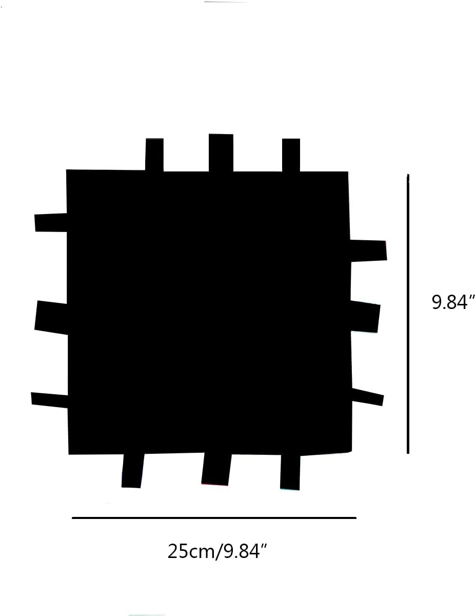 1 PC Red Dinosaur Baby Tag Blanket, Cute Label Blanket, Small Tags Security Blanket for Kids Toddlers Gift(9.84X9.84Inch) image number 3