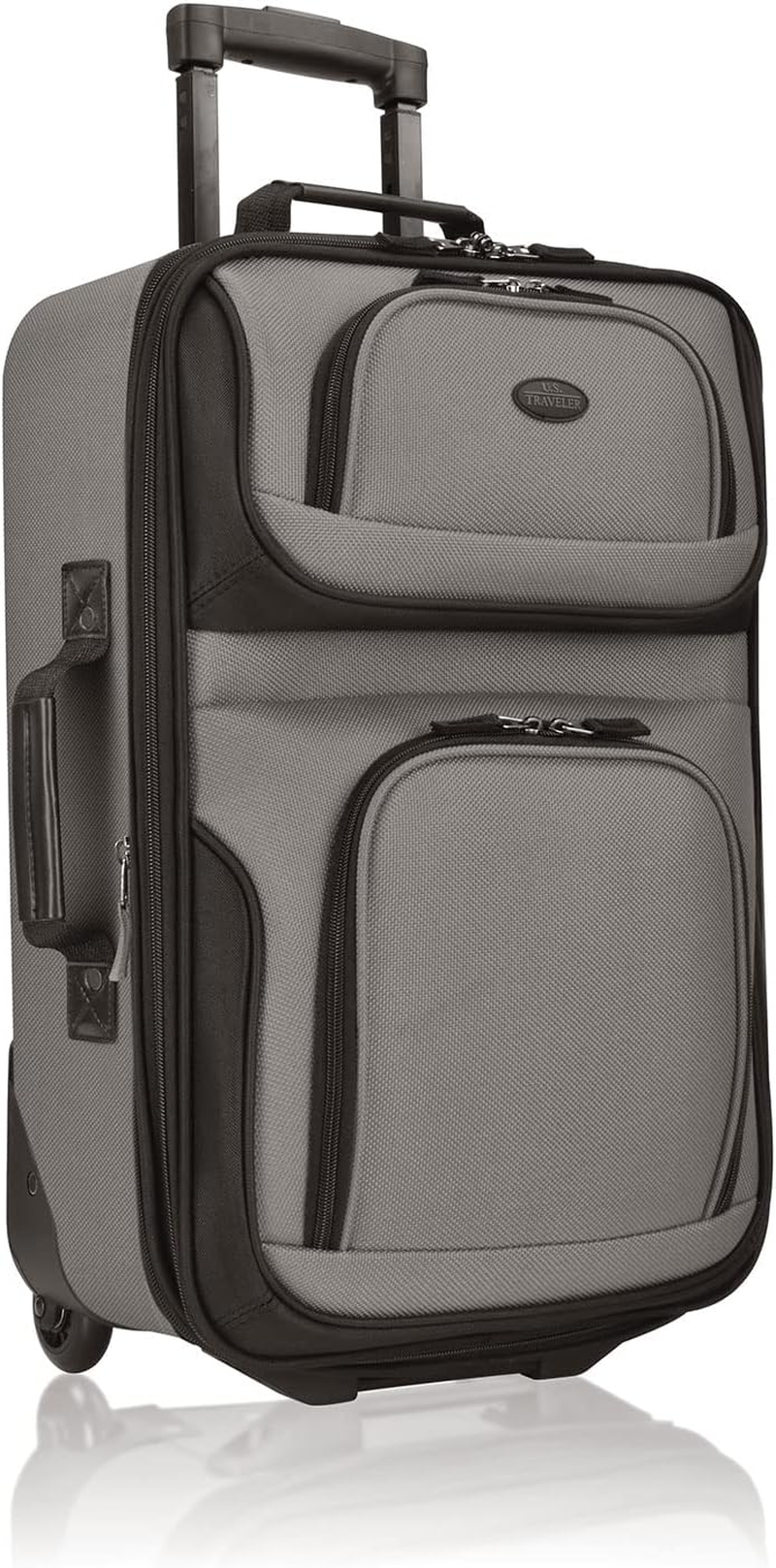 U.S. Traveler Rio Rugged Fabric Expandable Carry-On Luggage Set