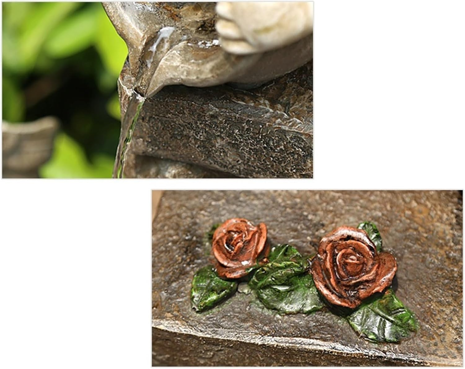 Outdoor Fountain Angel Fountain Landscape, Outdoor Water Decoration, Garden Layout Courtyard(L)