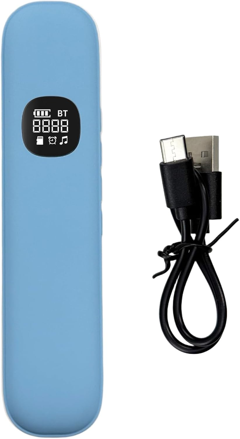 Bluetooth Pillow Speaker, Bone Conduction Sleeping Speaker with Timer Function and Stereo Bass Noise under Pillow Speaker for Sleeping Sounds/Meditation/Deep Sleeping(White)