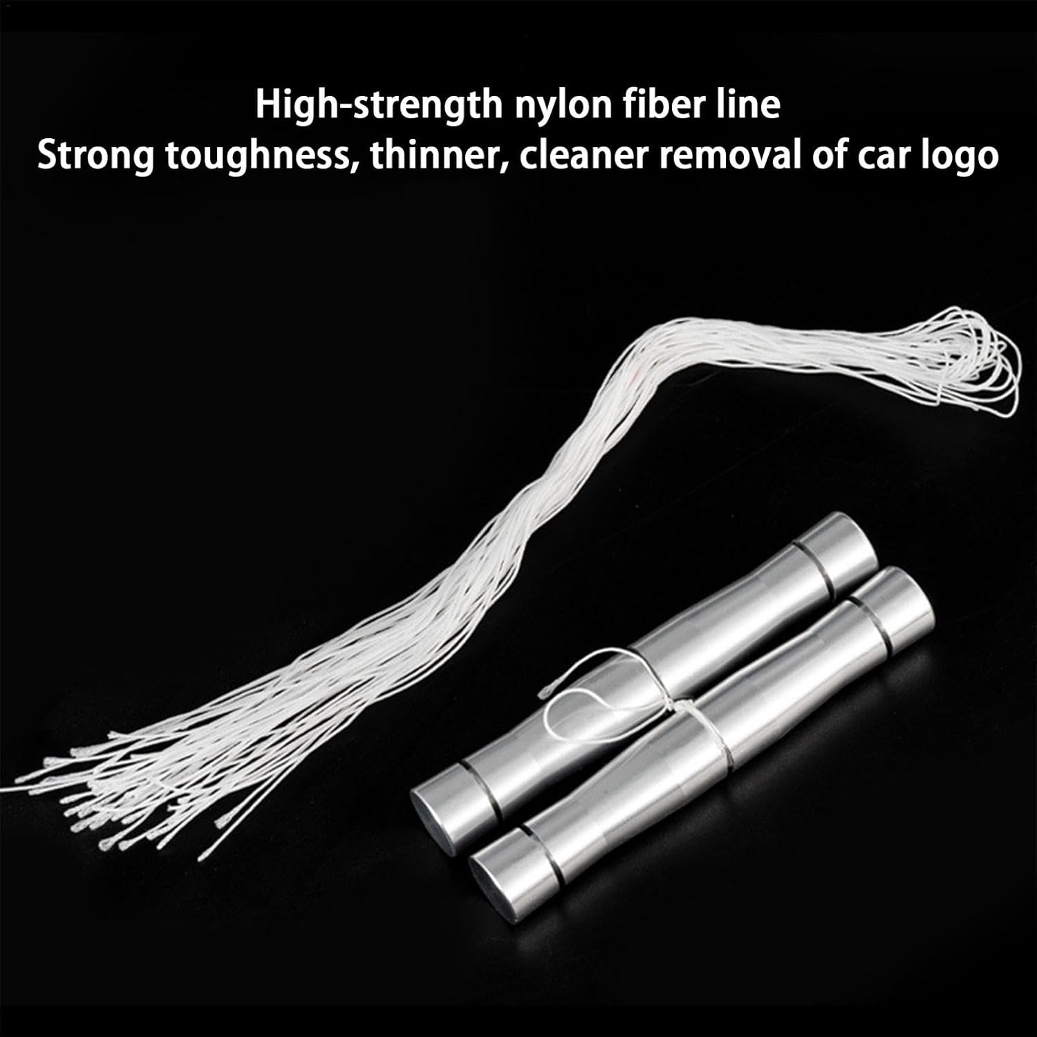 Car Emblem Removal Tool | Metal Vehicle Label Removal Kit,Auto Body Plateline Badge Removal and Spare Cord, Body Work Tools for Removing Vehicle Logos, Nameplates, Badges, Paste image number 5