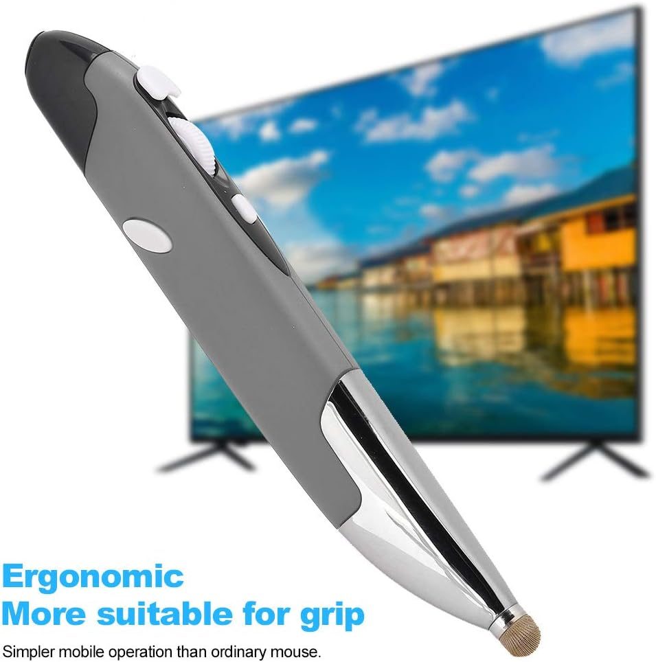 Wireless Optical Pocket Rechargeable Pen Mouse, Wireless Pocket Pen Mouse, Adjustable 800/1200/1600 DPI 4 Buttons USB Optical PC Laptops Tablets Smartphones Intelligent TV Pen Mouse image number 1