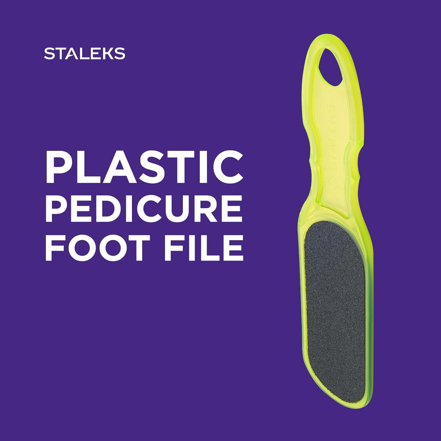 STALEKS CLASSIC 10 PLASTIC PEDICURE FOOT FILE (Grit 100/180 Green) image number 1