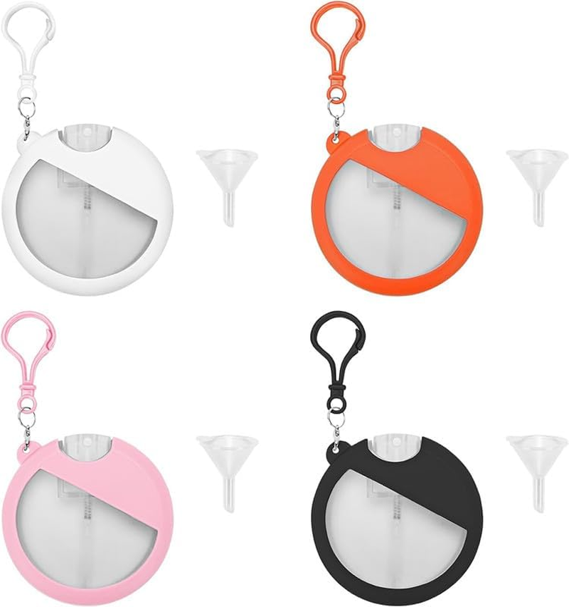 Refillable Card Spray Bottle Slim Design Cosmetic Atomizer, 4Pcs 25Ml Card Spray Bottle Refillable Plastic Perfume Atomizer with 4 Funnels image number 1