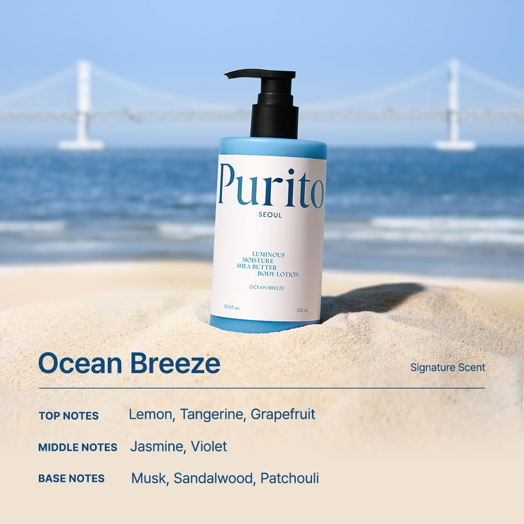 PURITO - Luminous Moisture Shea Butter Body Lotion Ocean Breeze 300Ml - Midnight Romance image number 2