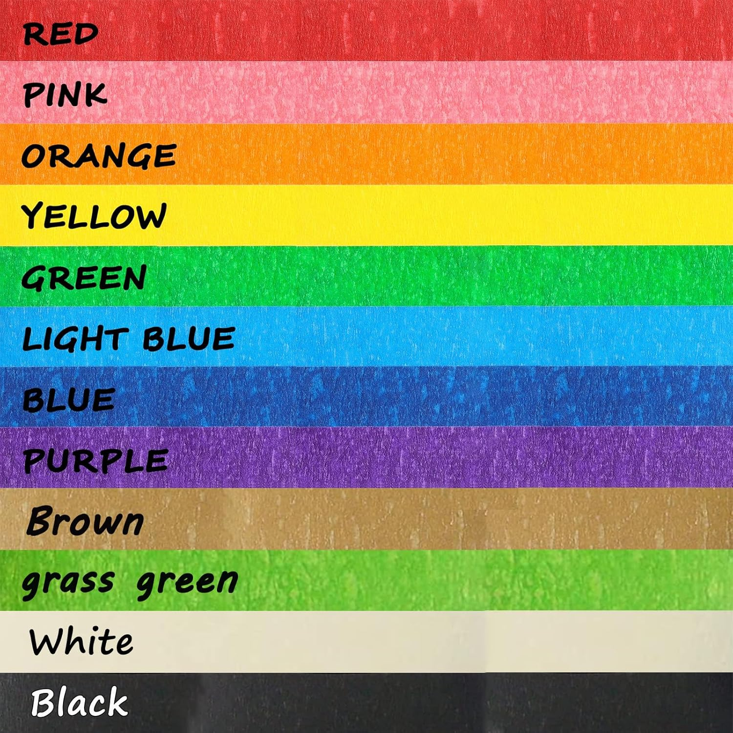 Colored Masking Tape,Rainbow Colors Painters Tape,Labeling Tape,12 Pack Colored Tape Writable Easy Tear Masking Tape Set for DIY Crafts,Artistic Writing,Spray Painting,Masking Decoration (15Mmx12M) image number 4