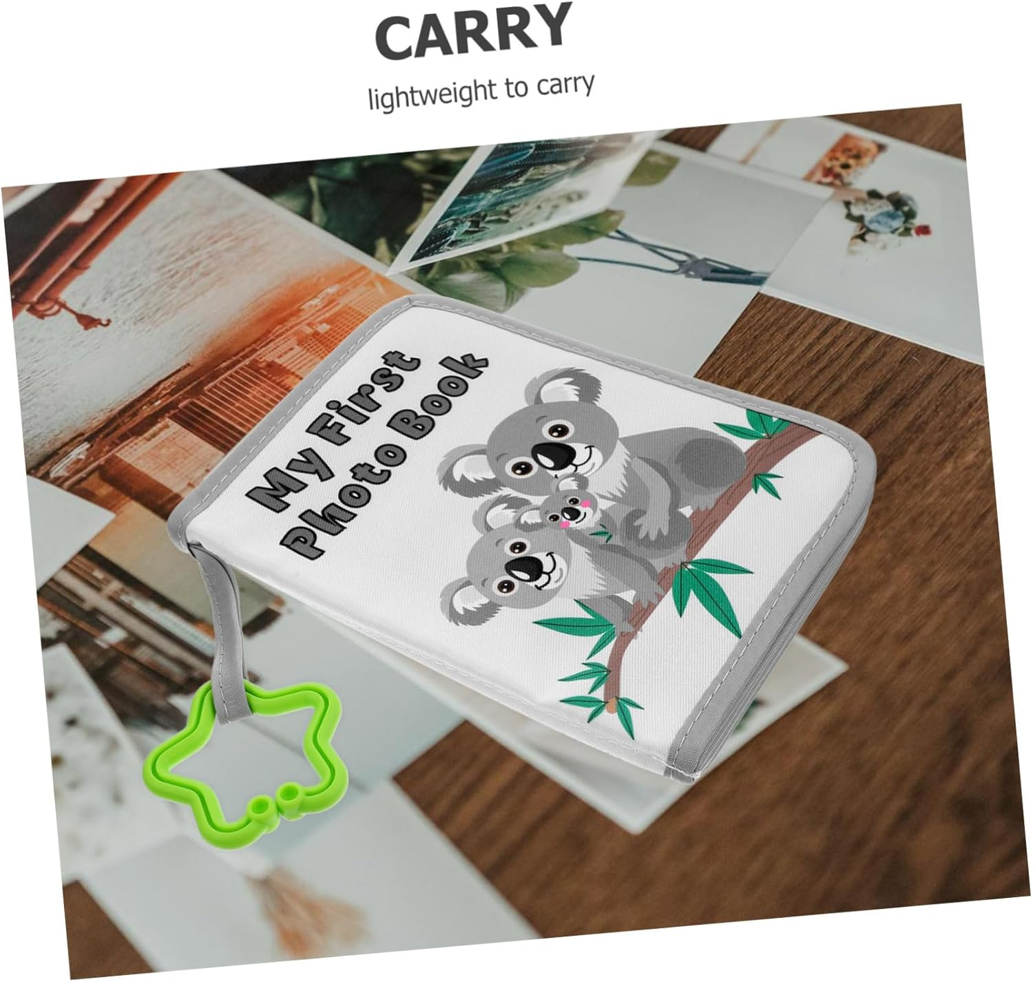 Cloth Photo Album Growth Record Book for Soft Design Photo Slots Adorable Keepsake for Memories for Christening Shower image number 1