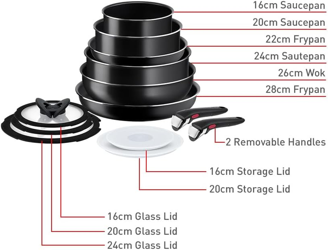 Tefal Ingenio Easy on Non-Stick 13 Piece Cookware Set, L1599243 image number 1