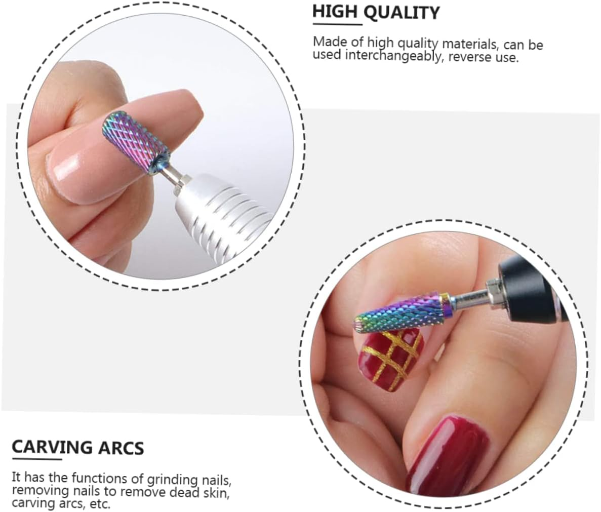 AUTSUPPL 10Pcs Manicure Grinding Heads Nail Polishing Tools High Wear Resistant Nail Beauty Accessories Beginner Friendly image number 5