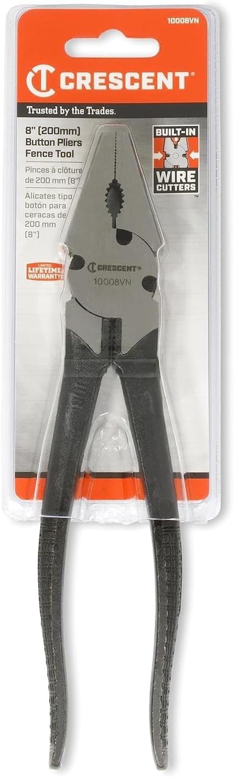 CRESCENT - PLIER,8", BUTTON FENCE (10008VN-05) image number 6