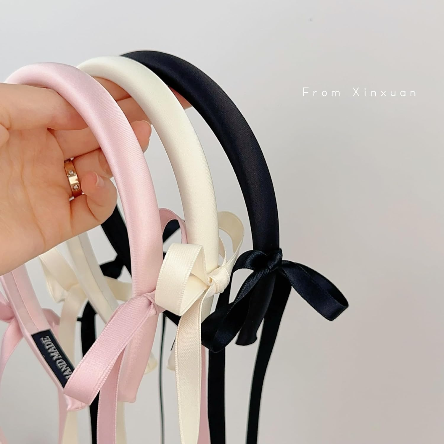 Headband, Hair Accessories for Women, Girls, Bride, Fashion Flower Girl Headbands, Hair Band Headpiece with Tassels (Pink) image number 3