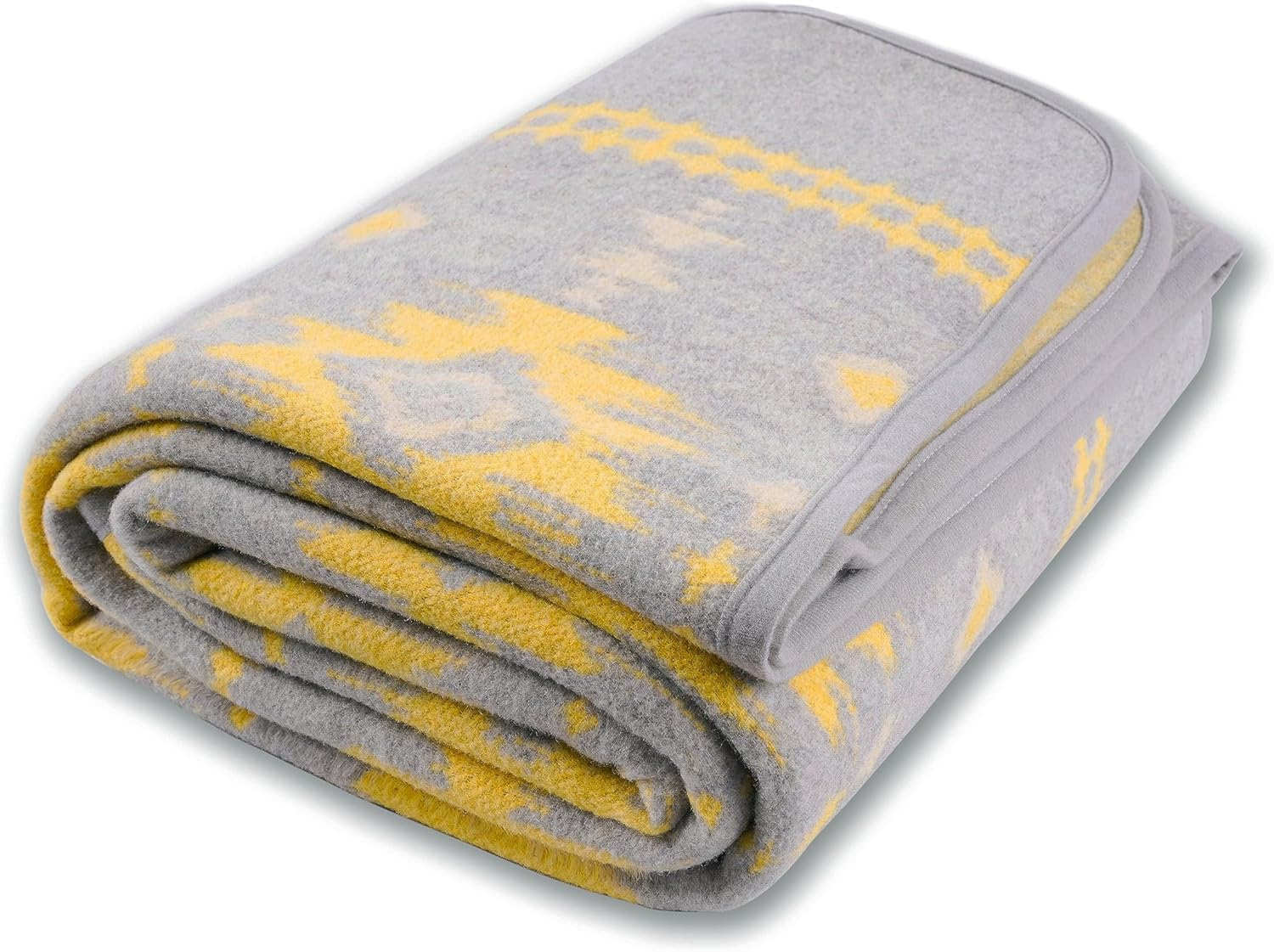 ACUSHLA Merino Wool Camp Blanket - Warm, Thick, Washable, Large Throw Great for Outdoor Camping All Seasons Suitable Indian Style 201 79X63