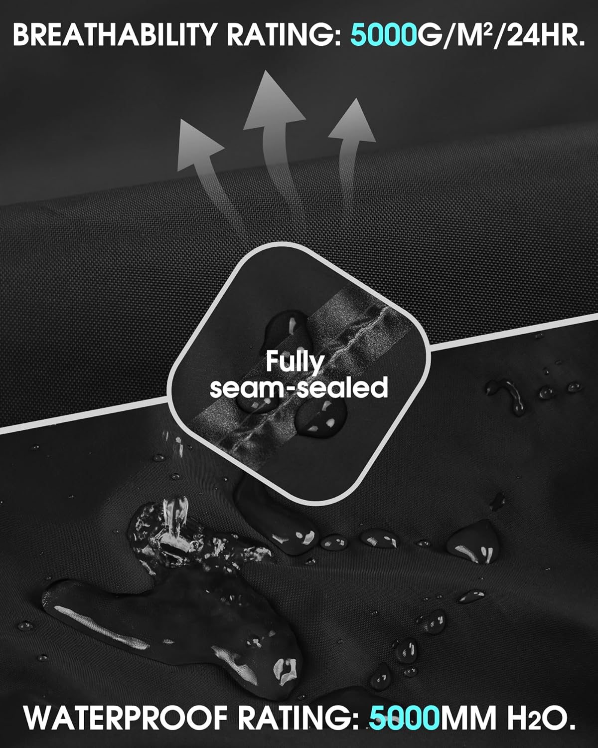 33,000Ft Women&lsquo;S Waterproof Trousers Packable Windproof Rain Overtrousers Ladies Lightweight over Pants for Outdoor Rainwear Walking Hiking Cycling