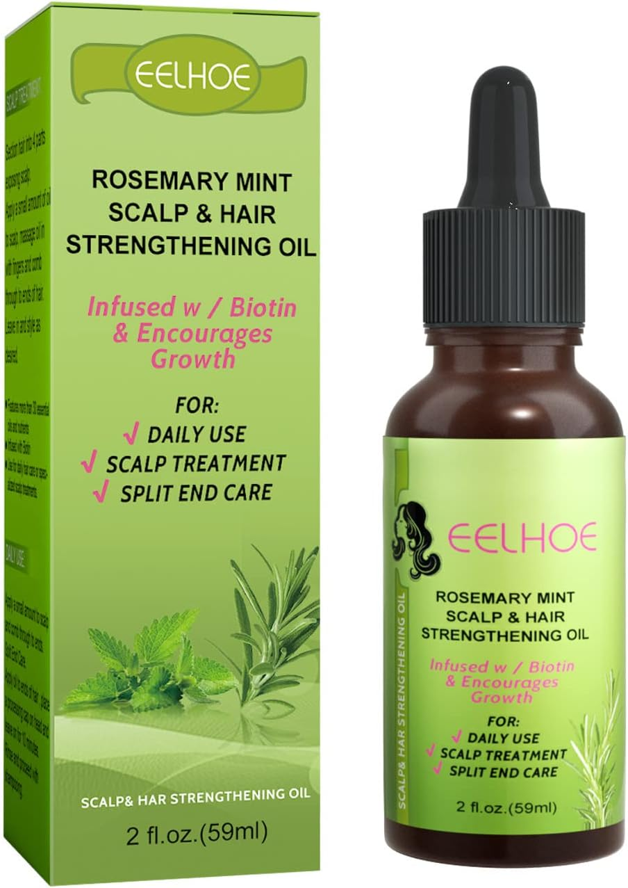 Angyang 59Ml Peppermint Hair Growth Essential Oil Prevent Hair Loss Nourish Scalp Strengthen Hair image number 2