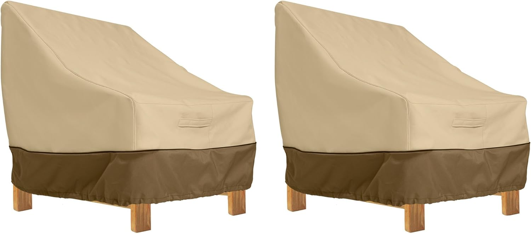 Classic Accessories Veranda Water-Resistant 38 Inch Deep Seated Patio Lounge Chair Cover, 2-Pack, Patio Furniture Covers image number 3