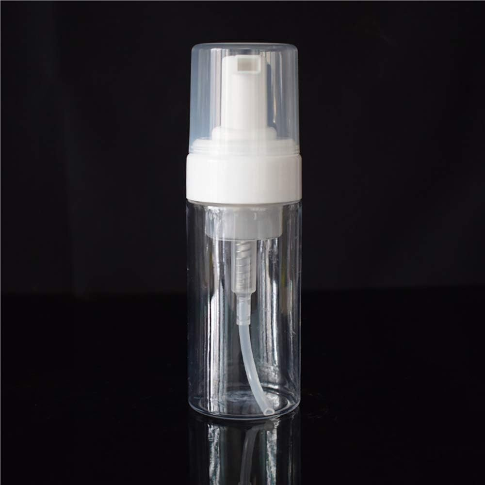 2 Pcs 100ML Perfume Storage Atomizer Empty Spray Bottle Hand Sanitizer Mousse Bottle Transparent+White