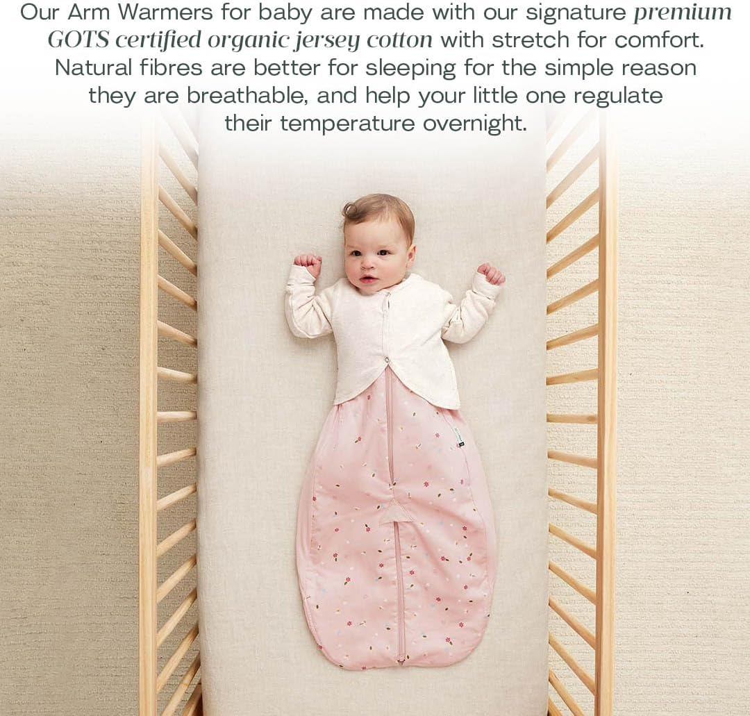 Ergopouch 1.0 Tog Arm Warmers for 3-12 Months Baby, Oatmeal Marle image number 3