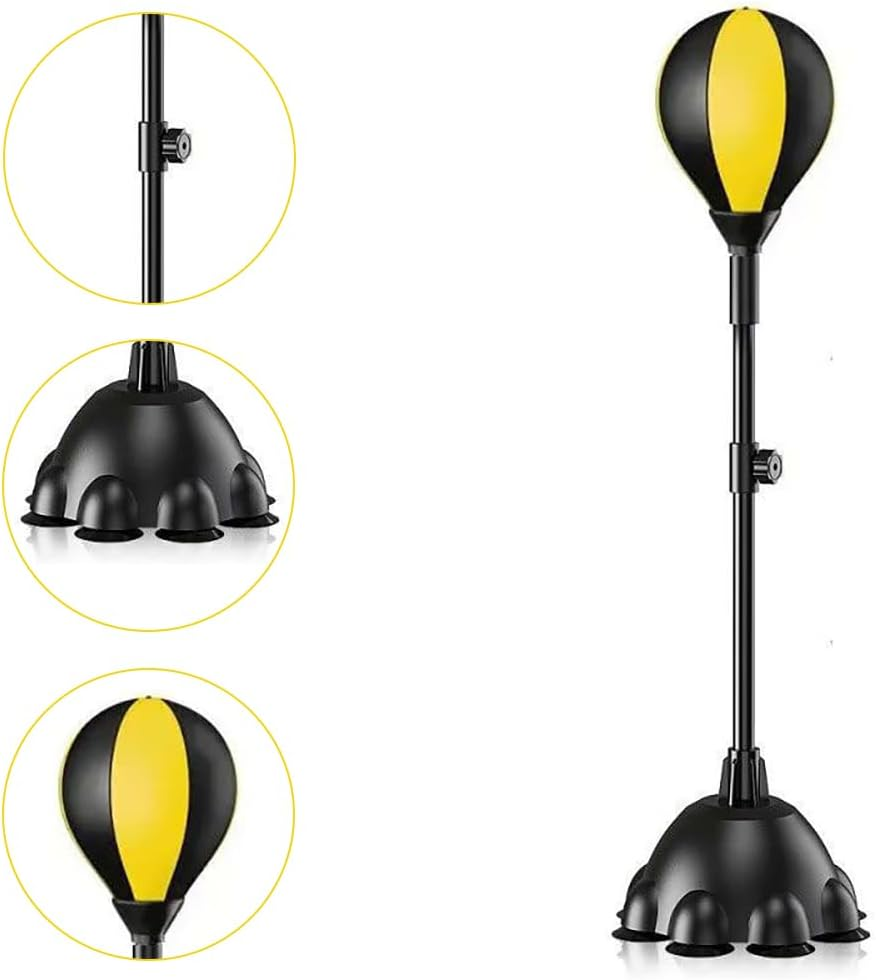 Tomvaes Adjustable Height Punching Target, Home Boxing Trainer, Silent Punching Ball with Suction Cup Base, for Home & Gym Use image number 5