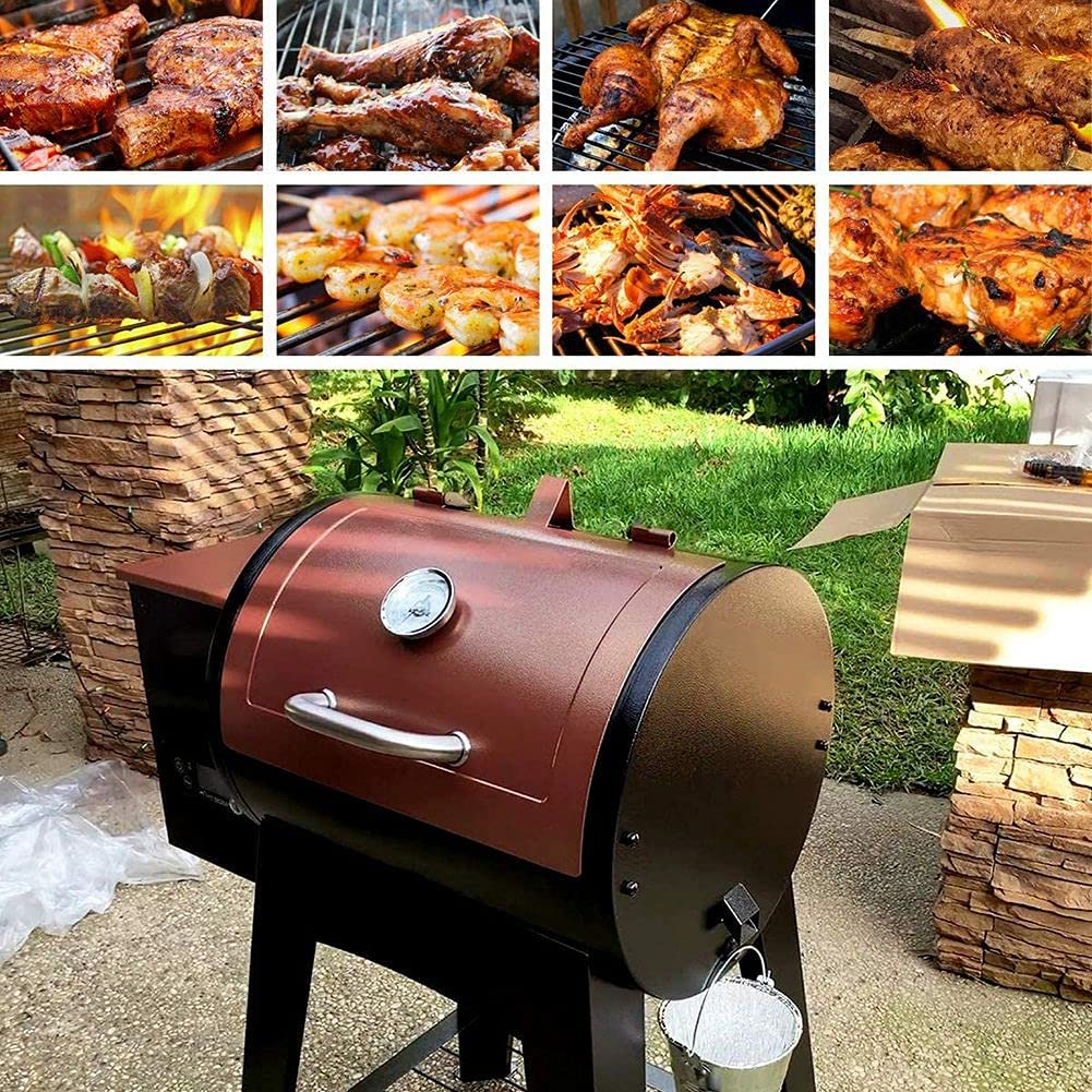 12 Pack Disposable Grease Bucket Liners Fit for Traeger Wood Fired Pellet BBQ Grill Accessories image number 4