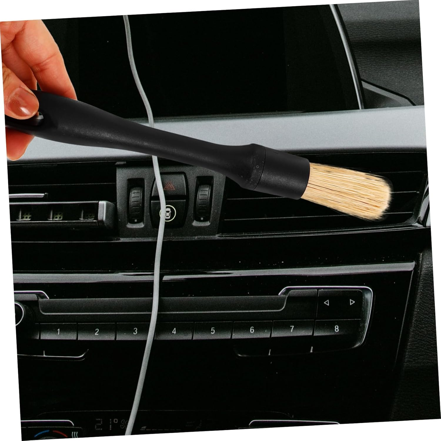 ZUNOXAZ 3Pcs Auto Detailing Brush Set for Car Cleaning Ergonomic Handles Soft Bristles for Wheels Rims and Upholstery Maintenance Automotive Detailing Supplies image number 4