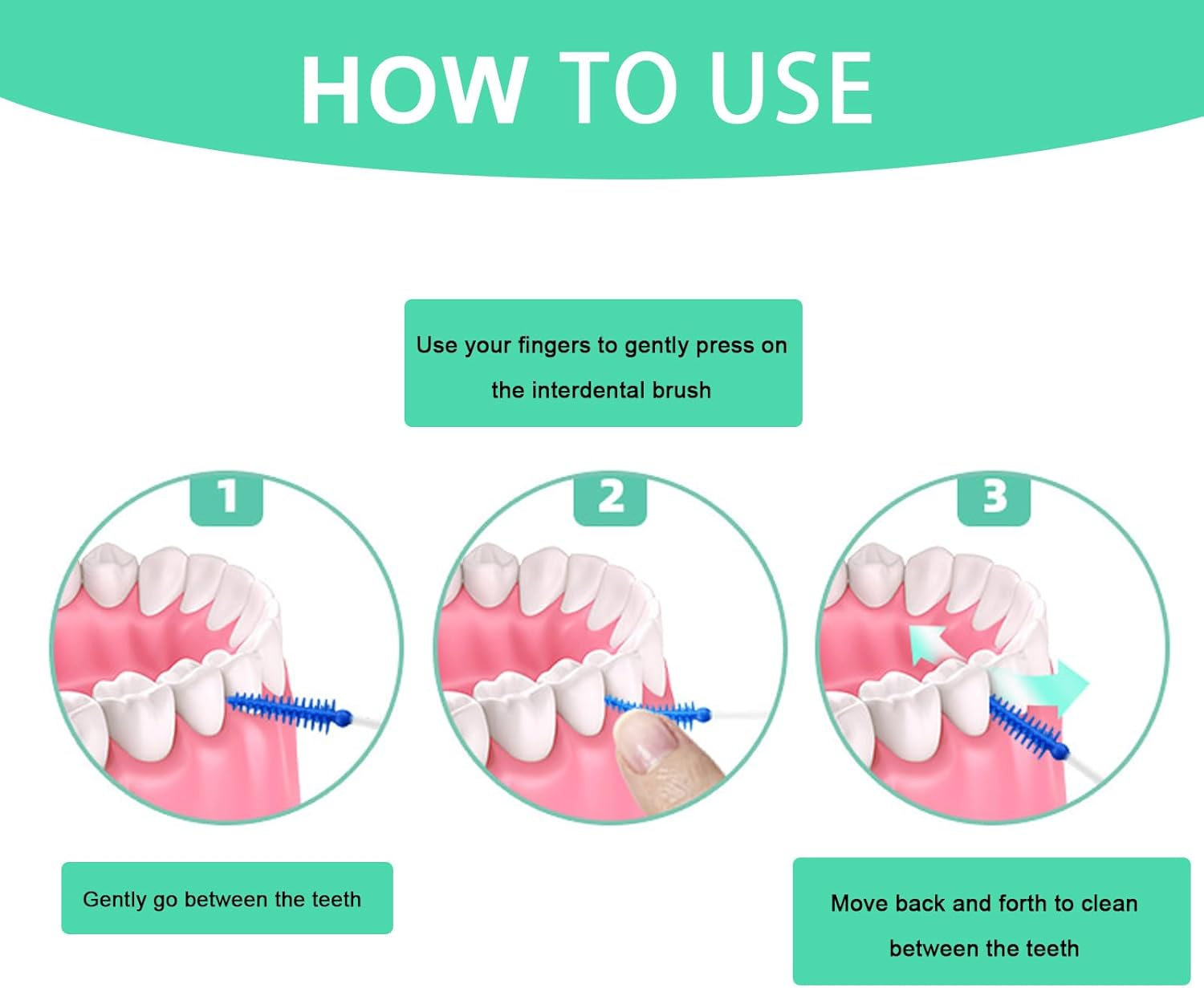 220Pack Toothpicks, Disposable Dual-Use Dental Floss Picks,Interdental Brush, Suitable for Daily Dental Health Care image number 4