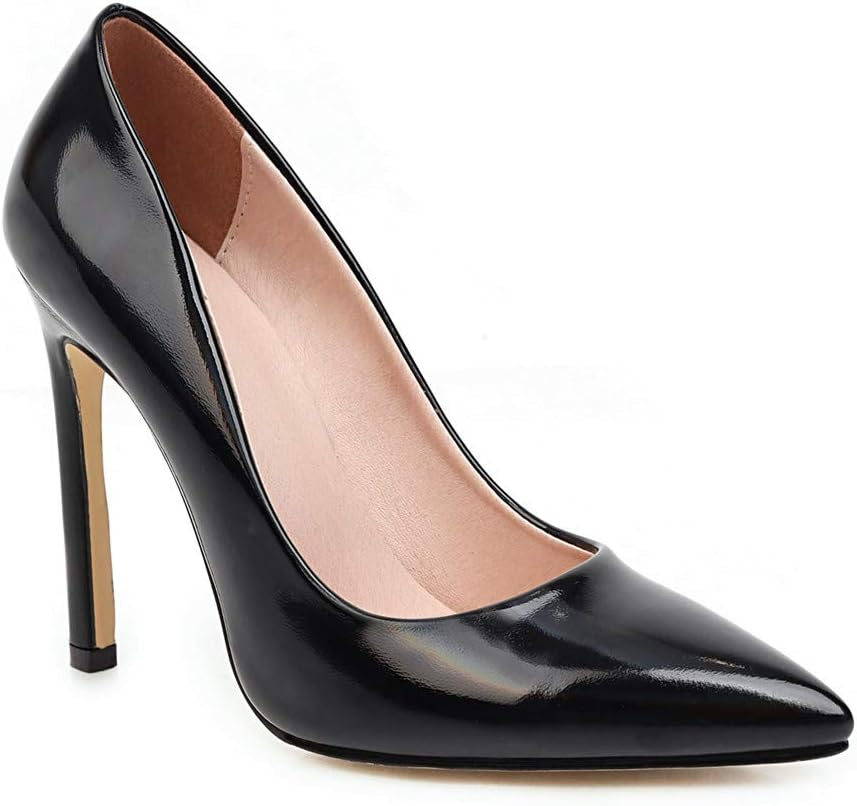 Patent Leather Women'S Fashion Lace Toe Stiletto High Heels Evening Party Women'S Shoes ZY56-51 image number 4