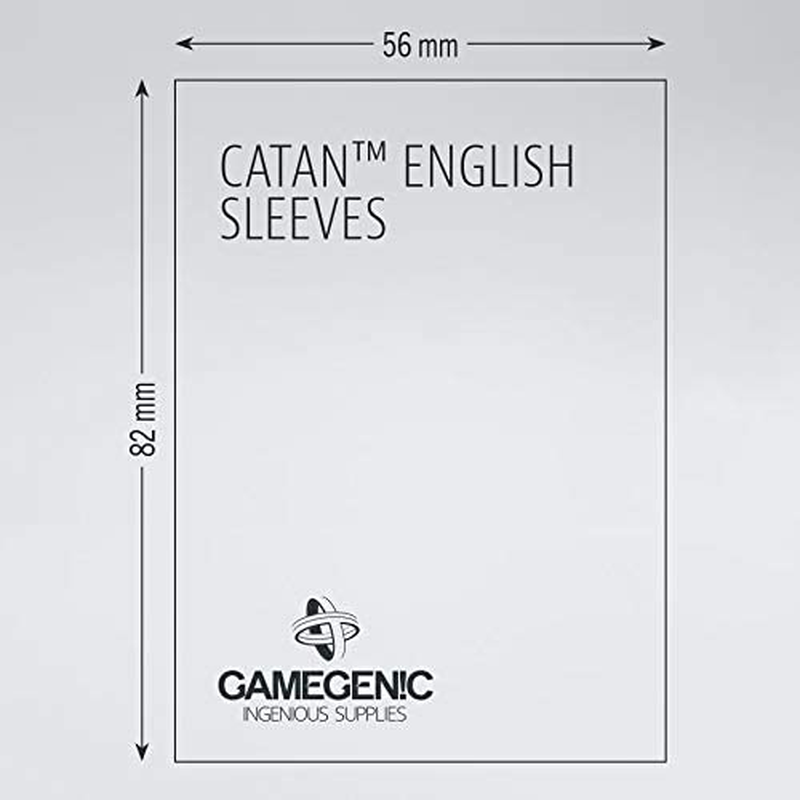 Gamegenic | Prime Board Game Sleeves | RED - Catan English 56Mm X 82Mm, 60 Sleeves per Pack | Premium Card Protection image number 1