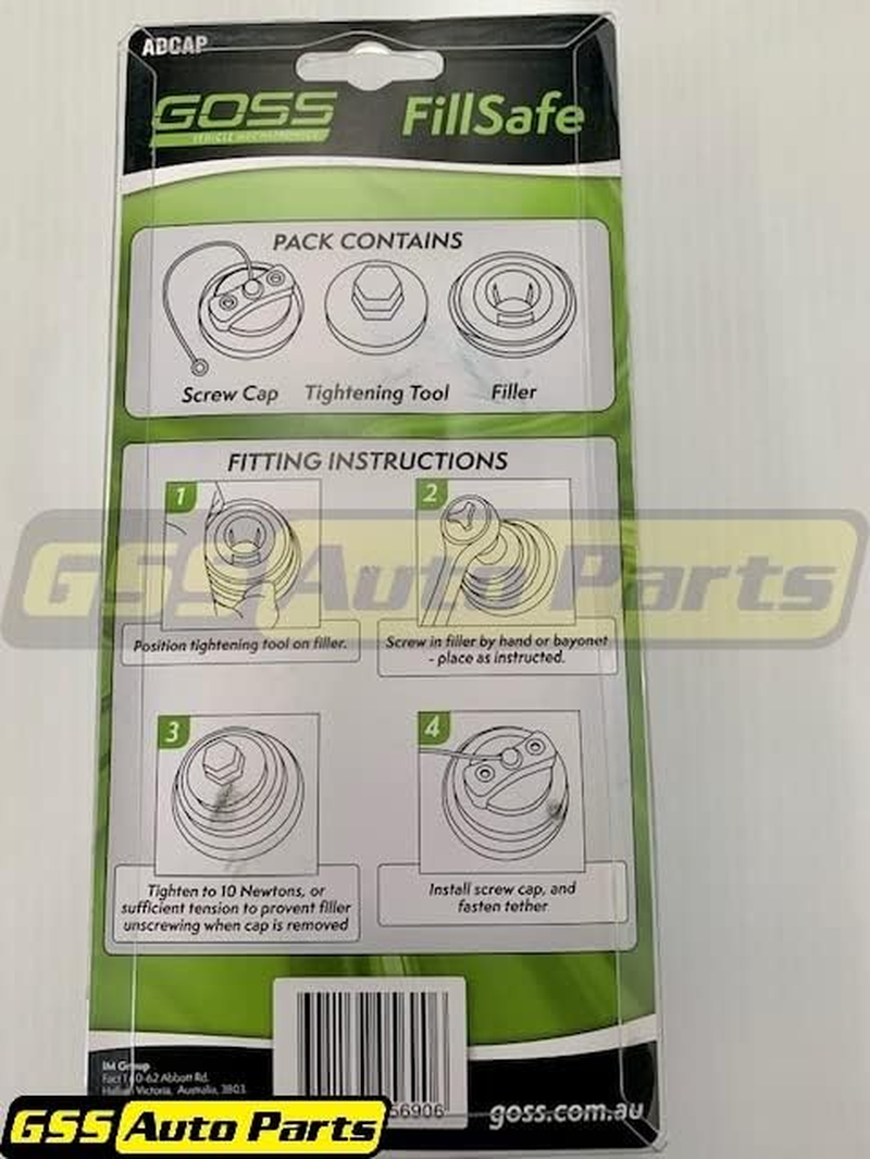 Goss Fillsafe - Prevents Filling of Petrol in a Diesel Vehicle ADCAP